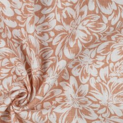 Linen pre-washed flowers - LIGHT APRICOT