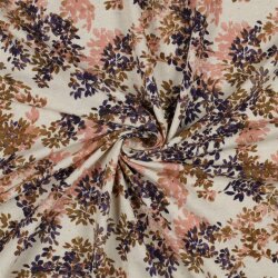 un jersey digital fleurs - naturel / LAVENDER