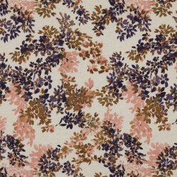 un jersey digital fleurs - naturel / LAVENDER