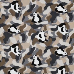 SOFT SWEAT PANDA CAMOUFLAGE - GRIGIO