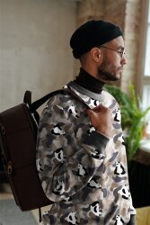 SOFT SWEAT PANDA CAMOUFLAGE - GRIGIO