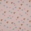 Popeline de coton Organic oiseaux & papillons - rose poudré