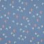 Cotton poplin organic birds & butterflies - jeans