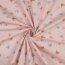 Cotton poplin organic birds & butterflies - powder pink