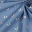 Popeline de coton Organic oiseaux & papillons - jeans