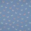 Popeline de coton Organic oiseaux & papillons - jeans