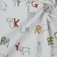 POPLIN Orgánico ANIMAL LetterH - BLANCO