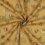 POPLIN Orgánico ANIMAL LetterH - MOSTAZA