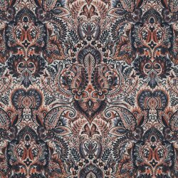 Canvas Digital Ornaments - indigo blue