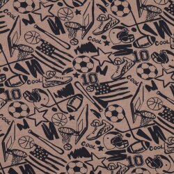 SWEAT MELANGE SPORTS - TAUPE MELANGE