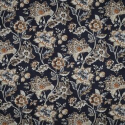 CANVAS DIGITAL Flowers - NAVY