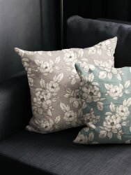 Canvas Digital Blumen - DARK MINT
