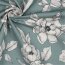 Canvas Digital Blumen - dunkelaltmint