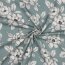 Canvas Digital Blumen - dunkelaltmint