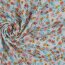 Musselin Blumenmeer - weiss/pink