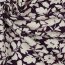 Bambus Jersey Blumen - dunkellila