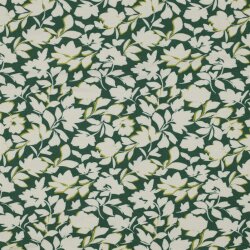 Bambus Jersey Blumen - smaragd