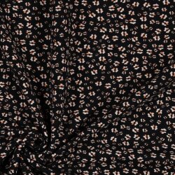 Fleurs en jersey de bambou - noir