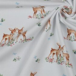 Bavlněný dres Organic Digital Deer - bílý