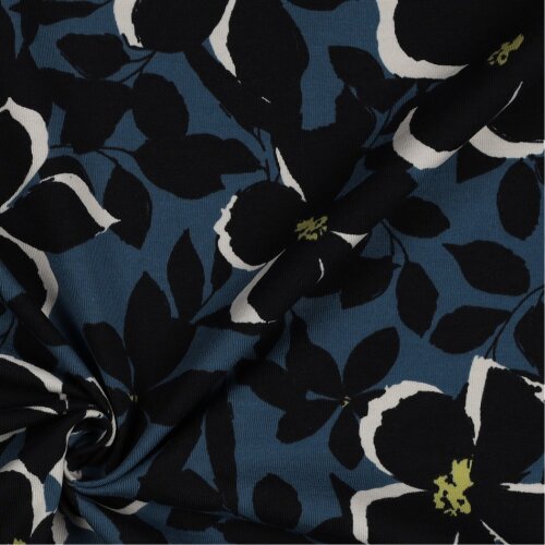 JERSEY Flowers - BLUE