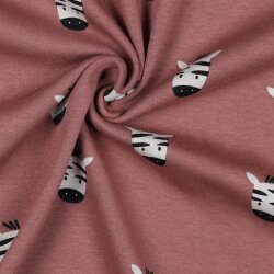 Alpenfleece Zebras - altweinrot