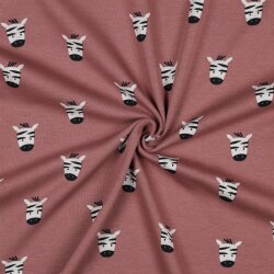 Alpenfleece Zebras - altweinrot