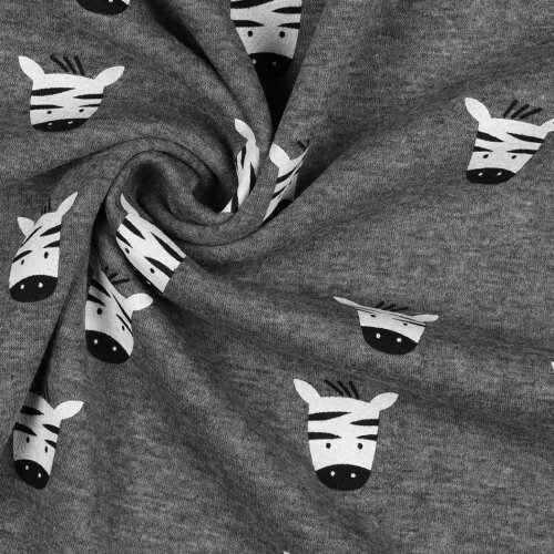 Alpenfleece Zebras - grau