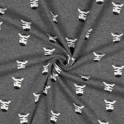 Alpenfleece Zebras - grau