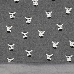 Alpenfleece Zebras - grau
