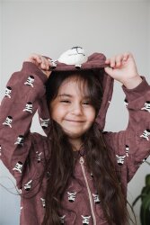 Alpenfleece Zebras - grau