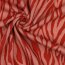 Alpenfleece Zebrastreifen - dunkel koralle