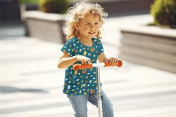 Katoenen jersey OCEAN dieren - wit