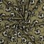 Viskose Jersey Blumen - oliv