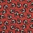 ROSELLA STRETCH Flowers - KETCHUP ROOD