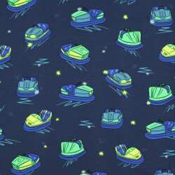JERSEY NEON BUMPER CARS - MIDNIGHT BLUE