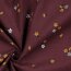 Babycord glitter flowers - antique berry