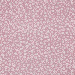 Viskose Popeline Stretch kleine Blumen - hellmalve