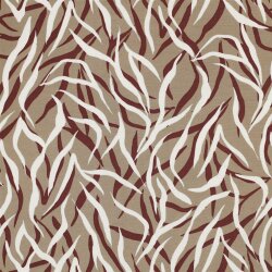 VISCOSE POPLIN STRETCH ANIMAL - CINNAMON