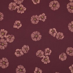 Softshell Digital grande fleur - aubergine