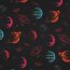 Softshell digitale roze planeten - zwart