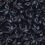 Frans Terry bloemenpatroon - donkerblauw