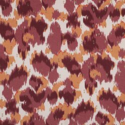 VISCOSE LUREX ANIMAL - ECRU / BORDEAUX