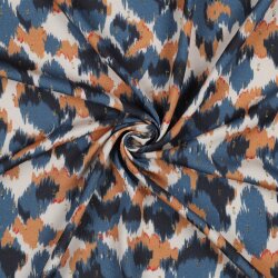 VISCOSE LUREX ANIMAL - ECRU / MARINE