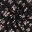 VISCOSE LUREX Fleurs - NOIR