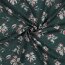 VISCOSE LUREX Fleurs - DARK EMERALD