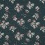VISCOSE LUREX Fleurs - DARK EMERALD