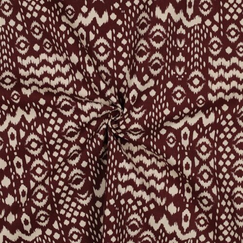 Canvas Boho - weinrot