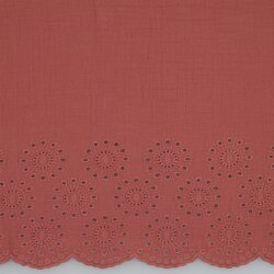 Musselin Bordüre einseitig - BLUSH