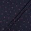 Coated cotton small cherries - dark blue