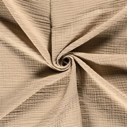 Winter - Four-ply cotton muslin Recycled - camel